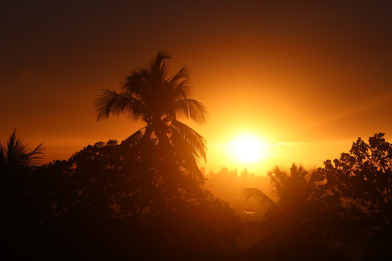 sunset sun abendstimmung free photo