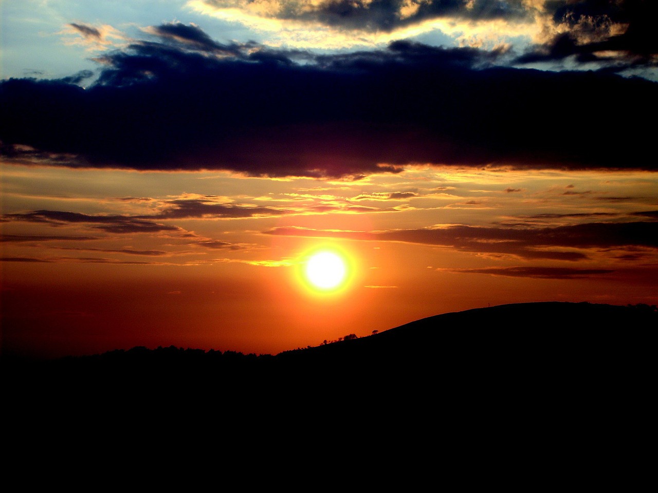 sunset mountains anina free photo