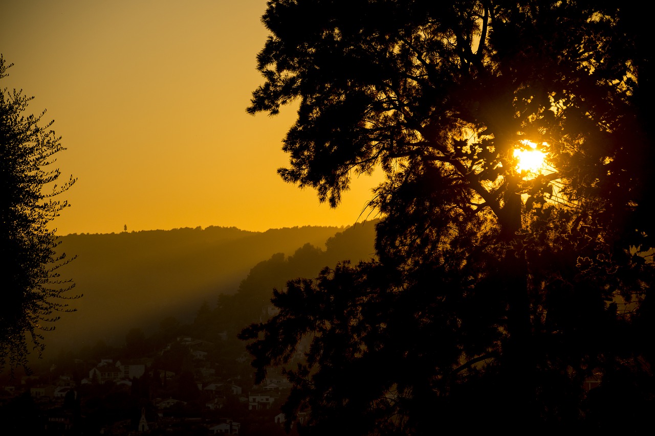 sunset abendstimmung france free photo