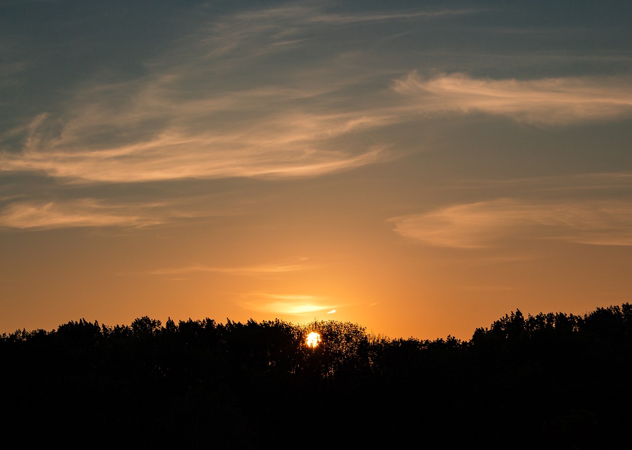 sunset abendstimmung sun free photo