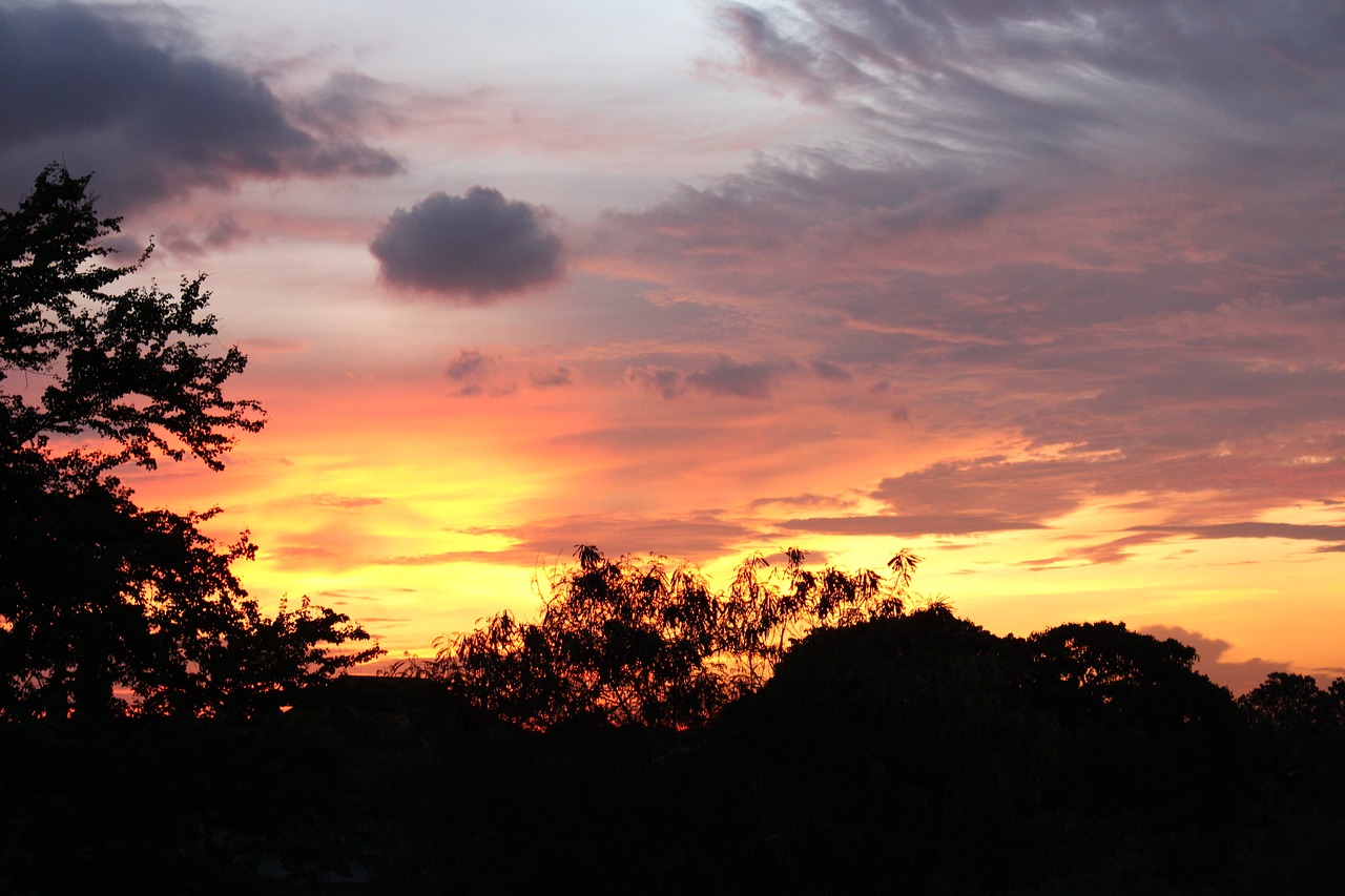 sunset thailand sun free photo