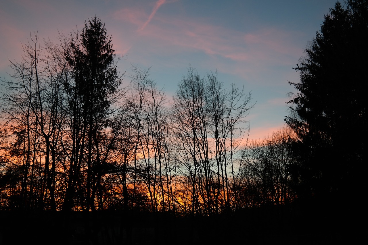 sunset afterglow evening sky free photo