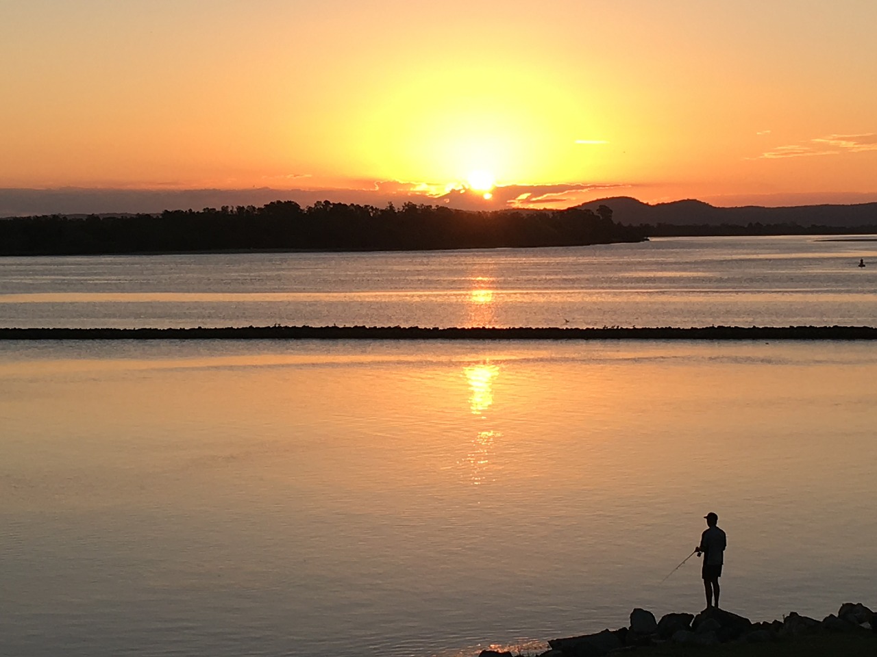 sunset river afternoon free photo