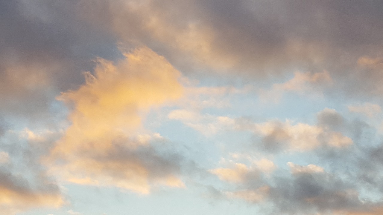 sunset sky clouds free photo