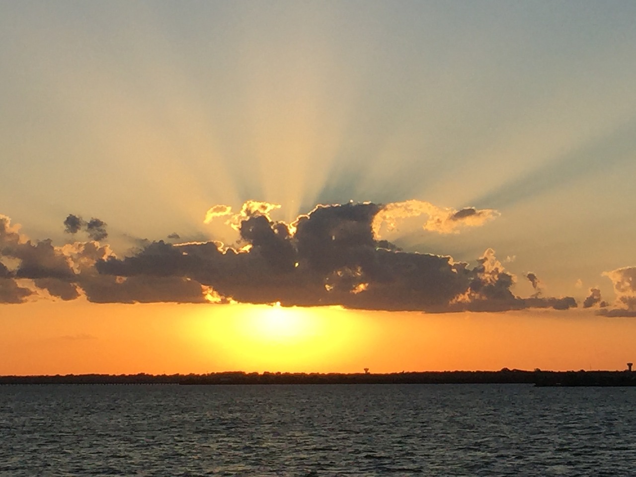 sunset water boat free photo