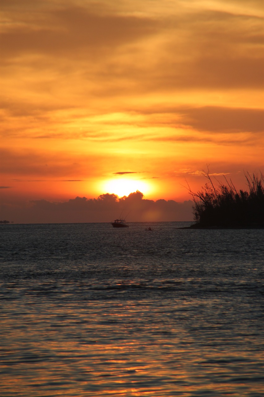 sunset key west florida free photo