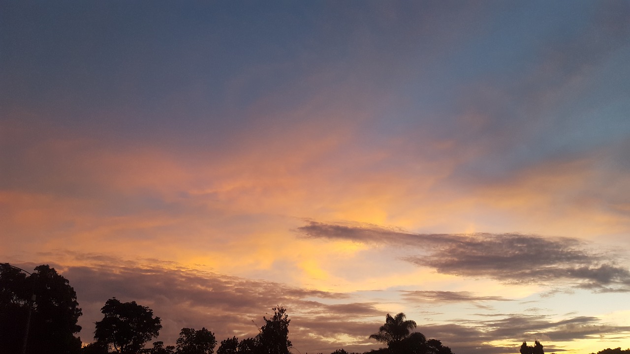 sunset sky cloud free photo