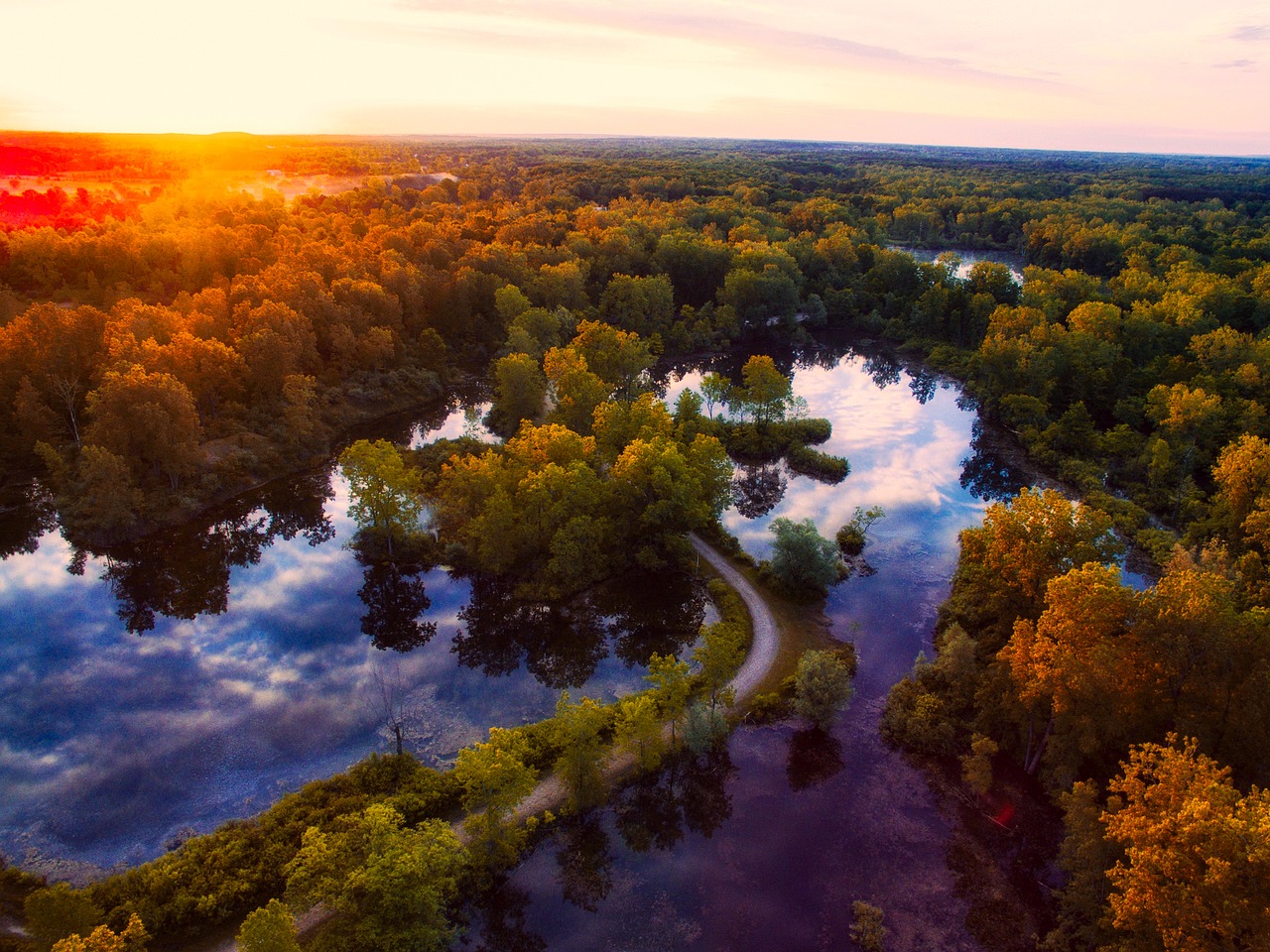 sunset dusk sunrise free photo