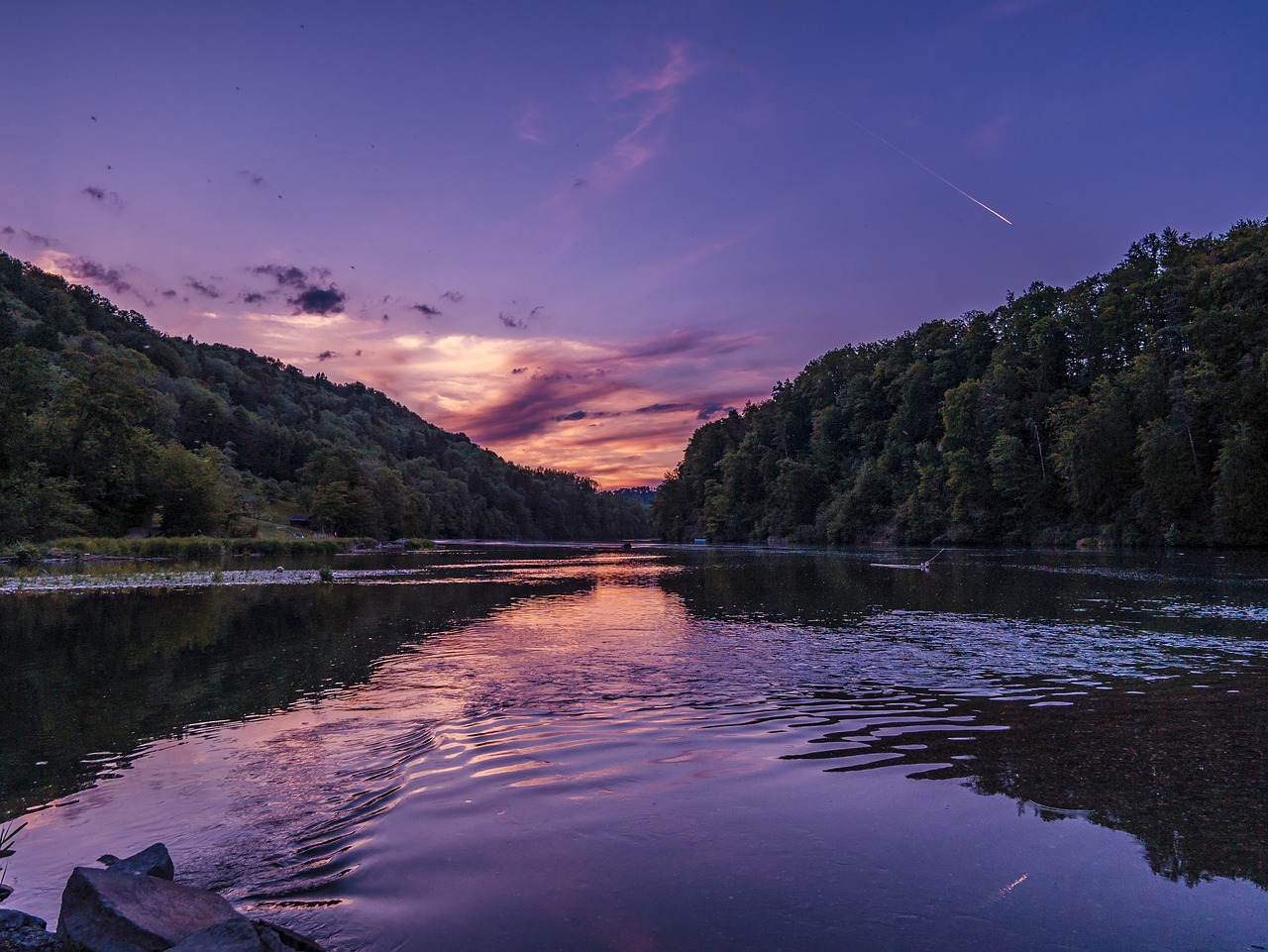 sunset abendstimmung twilight free photo