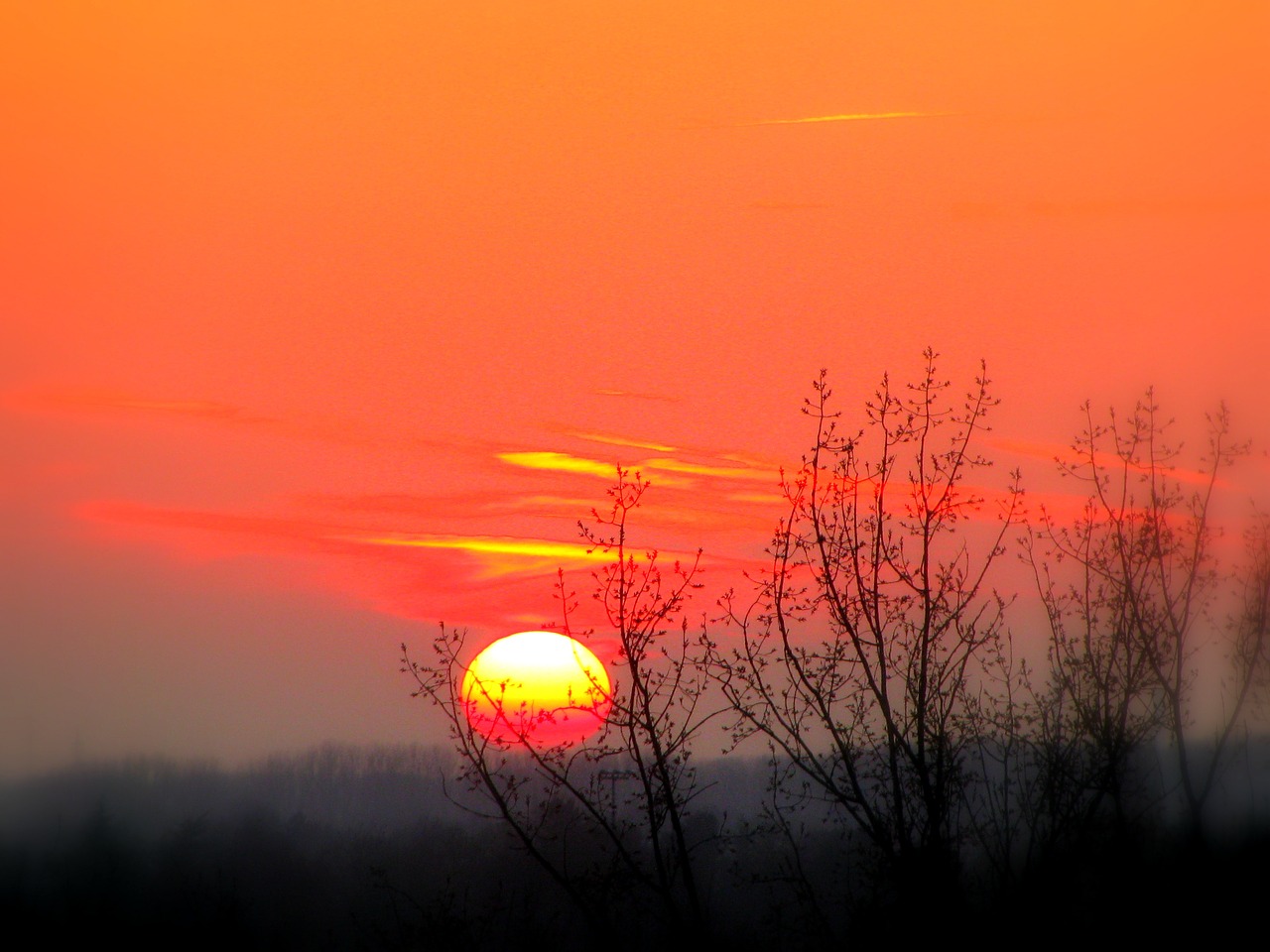 sunset evening evening sky free photo