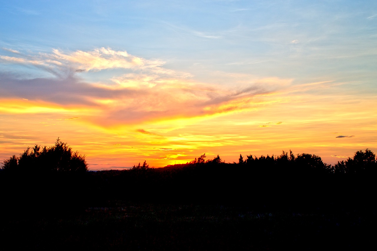 sunset landscape sun free photo