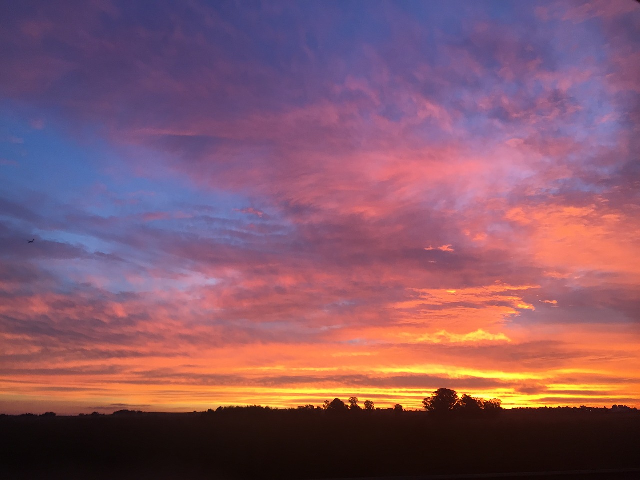 sunset landscape sky free photo