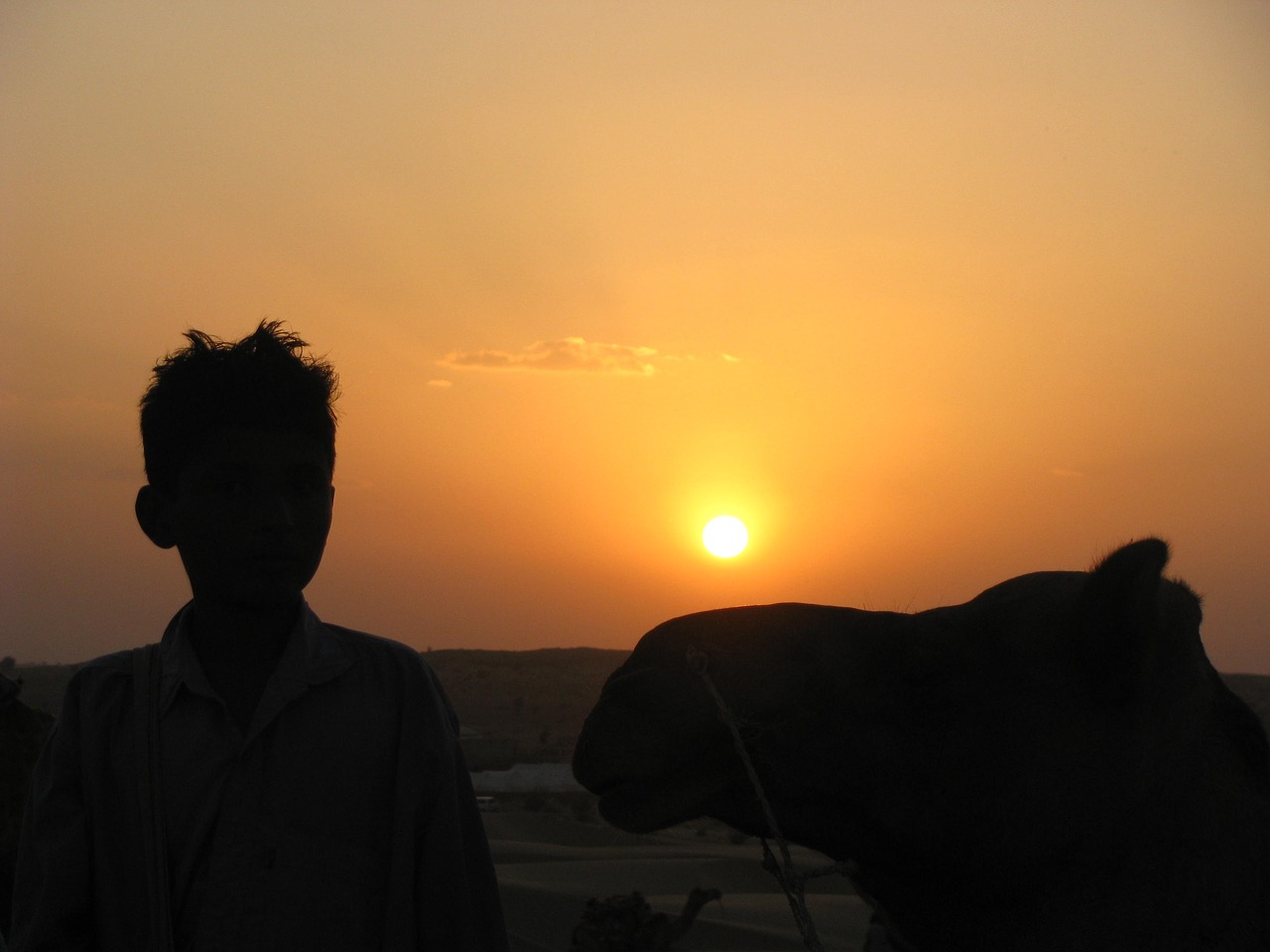 sunset rajasthan india free photo