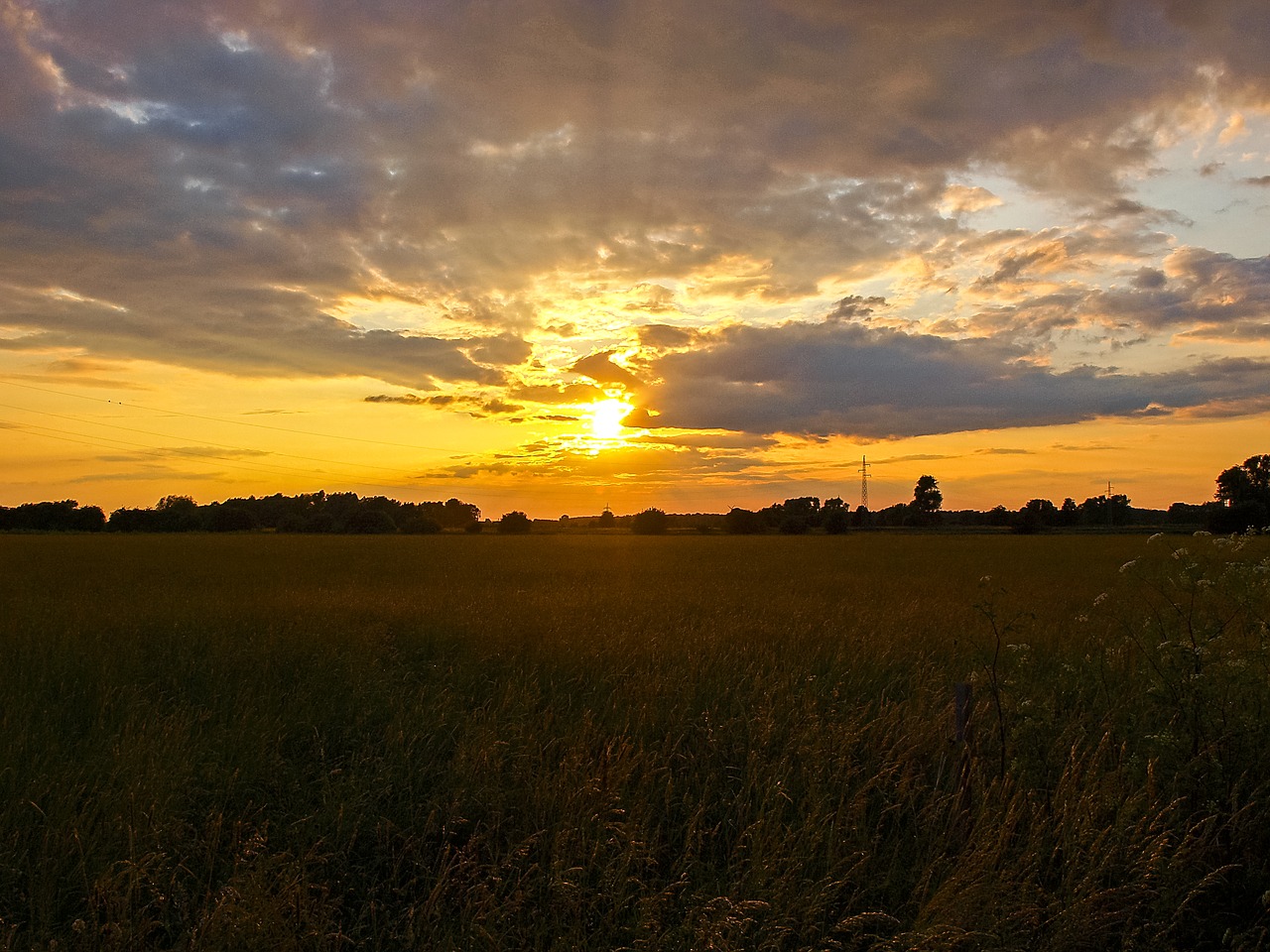 sunset landscape evening free photo