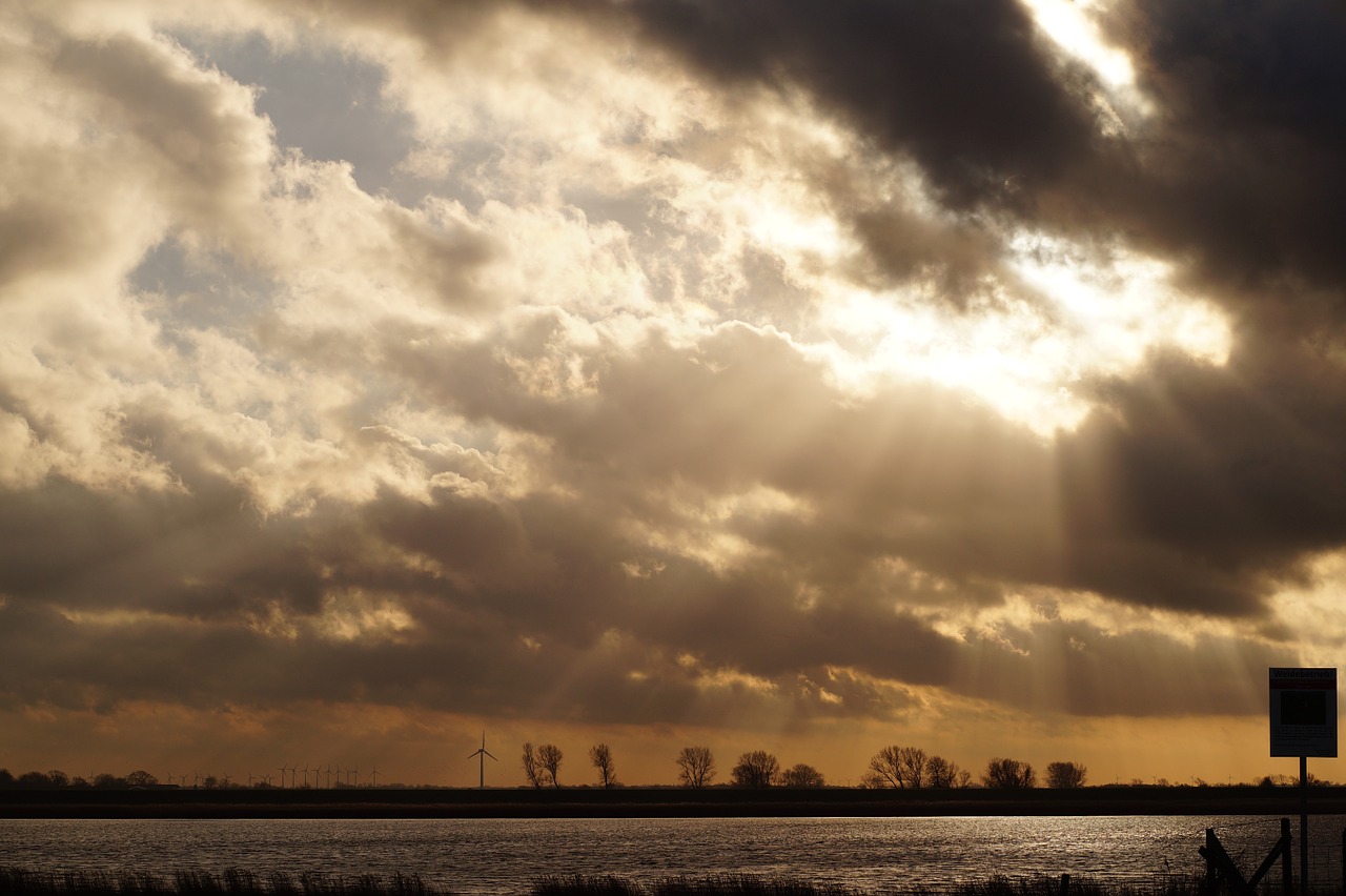 sunset sea abendstimmung free photo