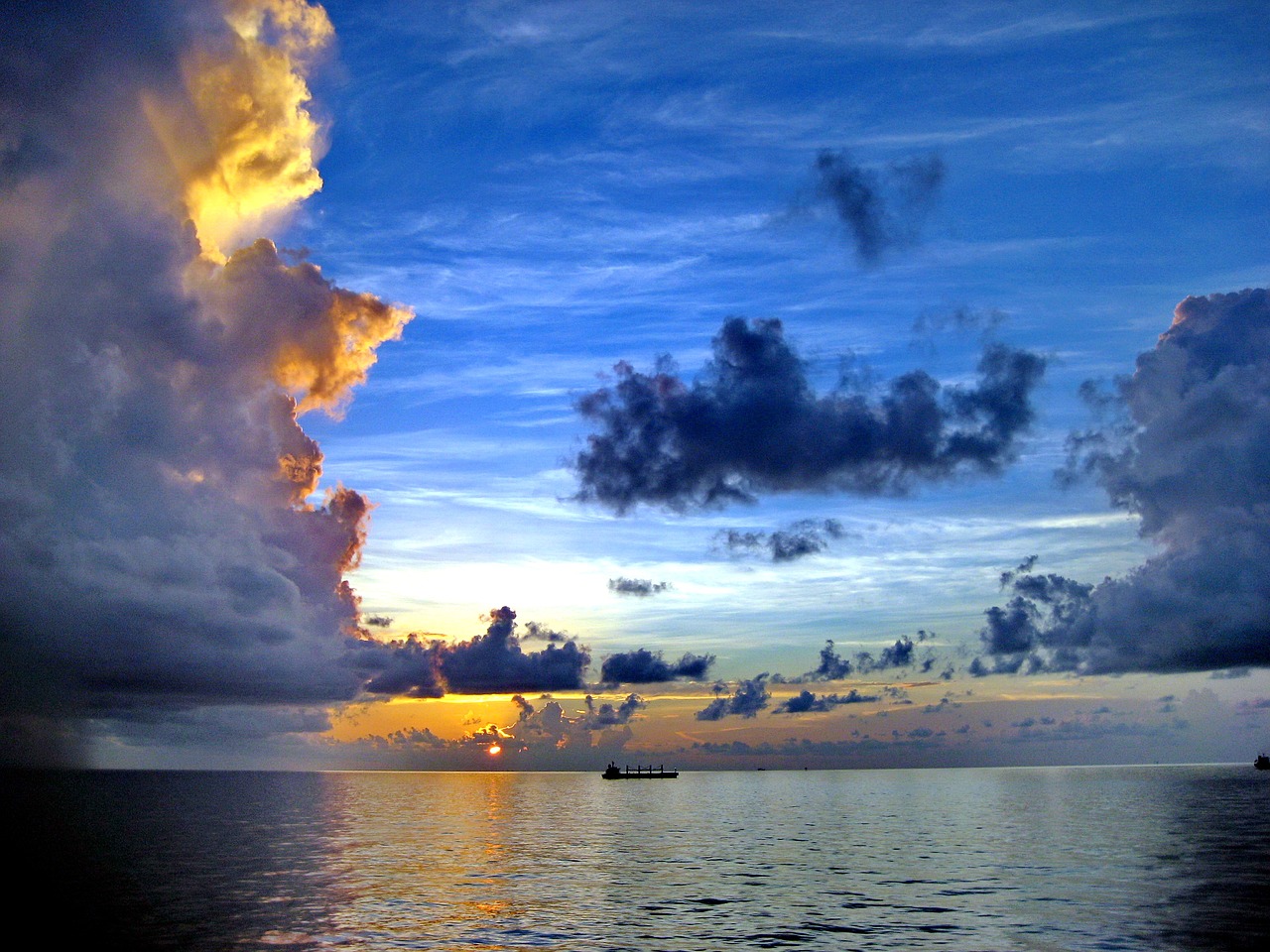 sunset ocean atlantic free photo