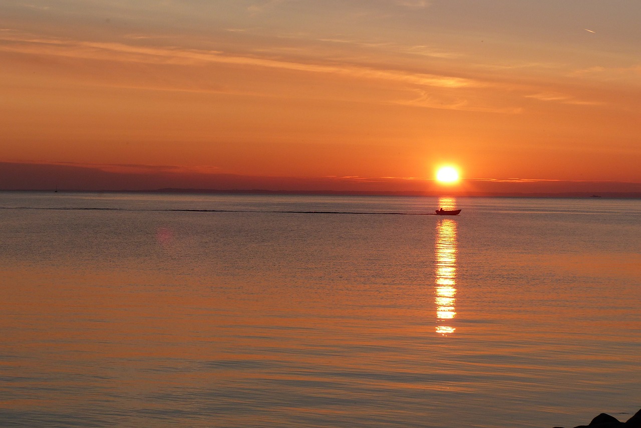 sunset back light orange free photo