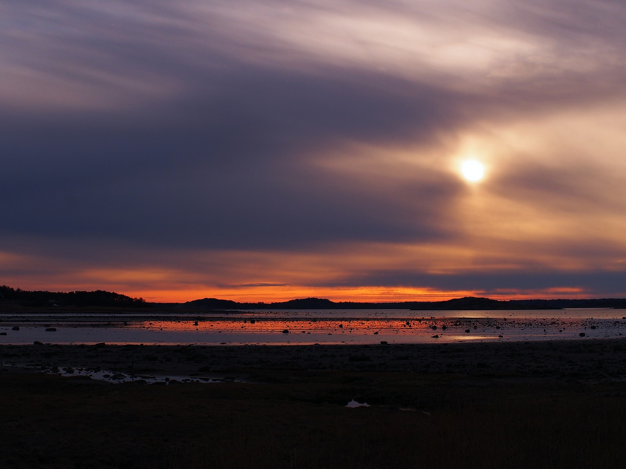 sunset cloud twilight free photo