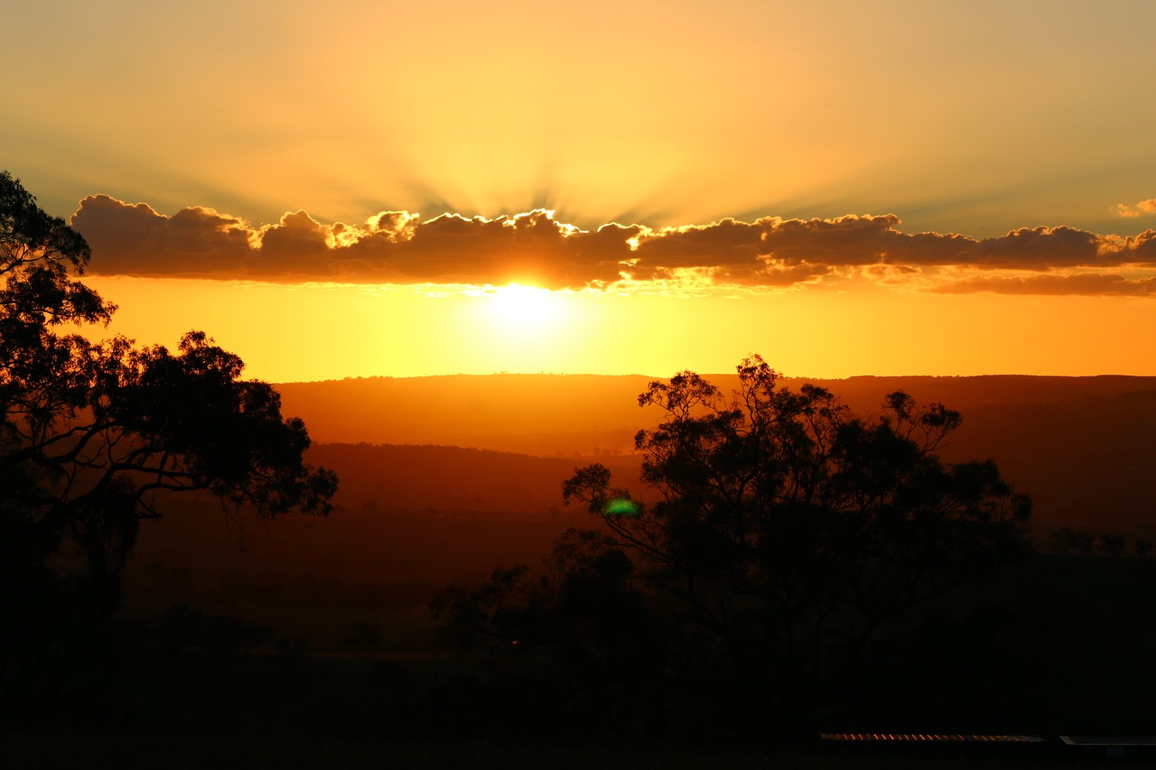 sunset bathurst australia free photo