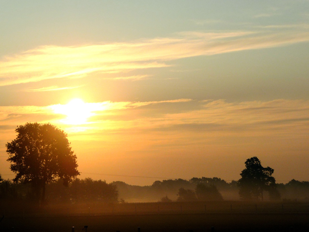 sunset evening dusk free photo