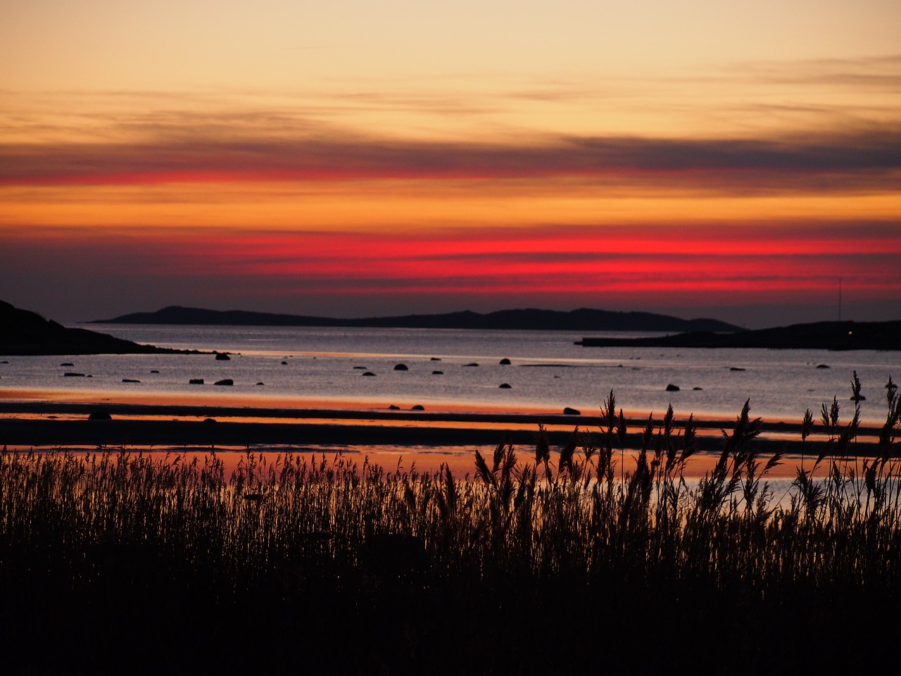 sunset twilight summer evening free photo