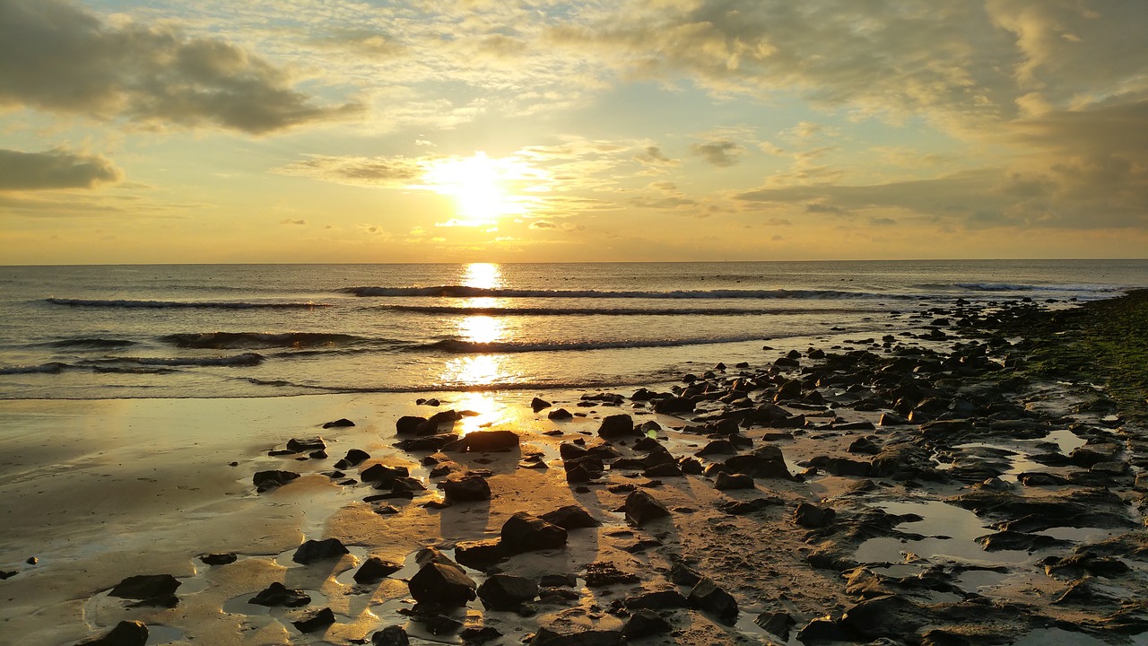 sunset abendstimmung sea free photo