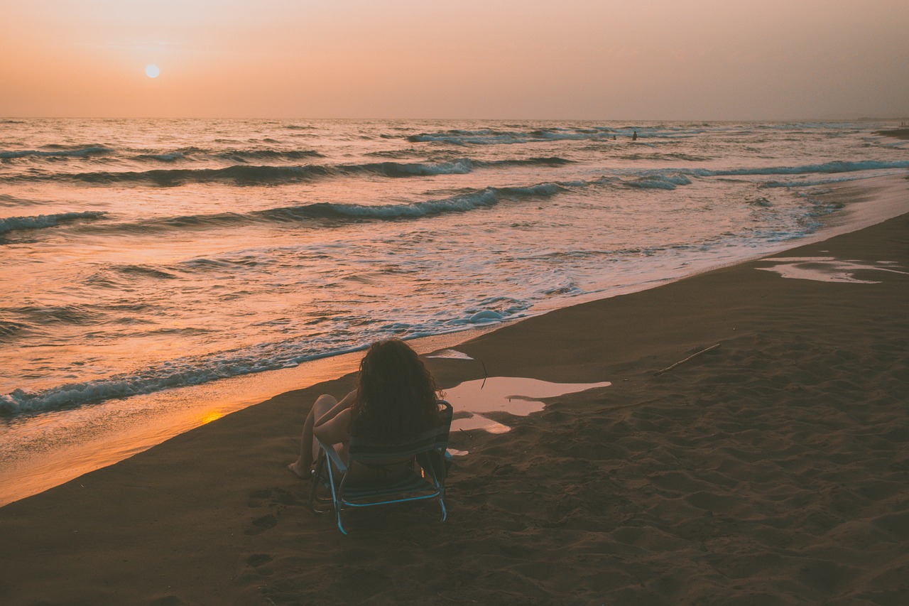 sunset landscape beach free photo