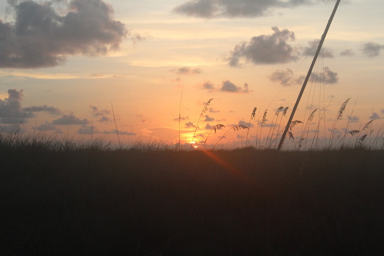 sunset sailboat clouds free photo