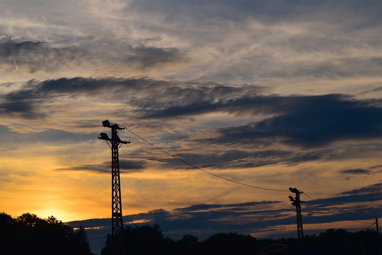 sunset sky clouds free photo