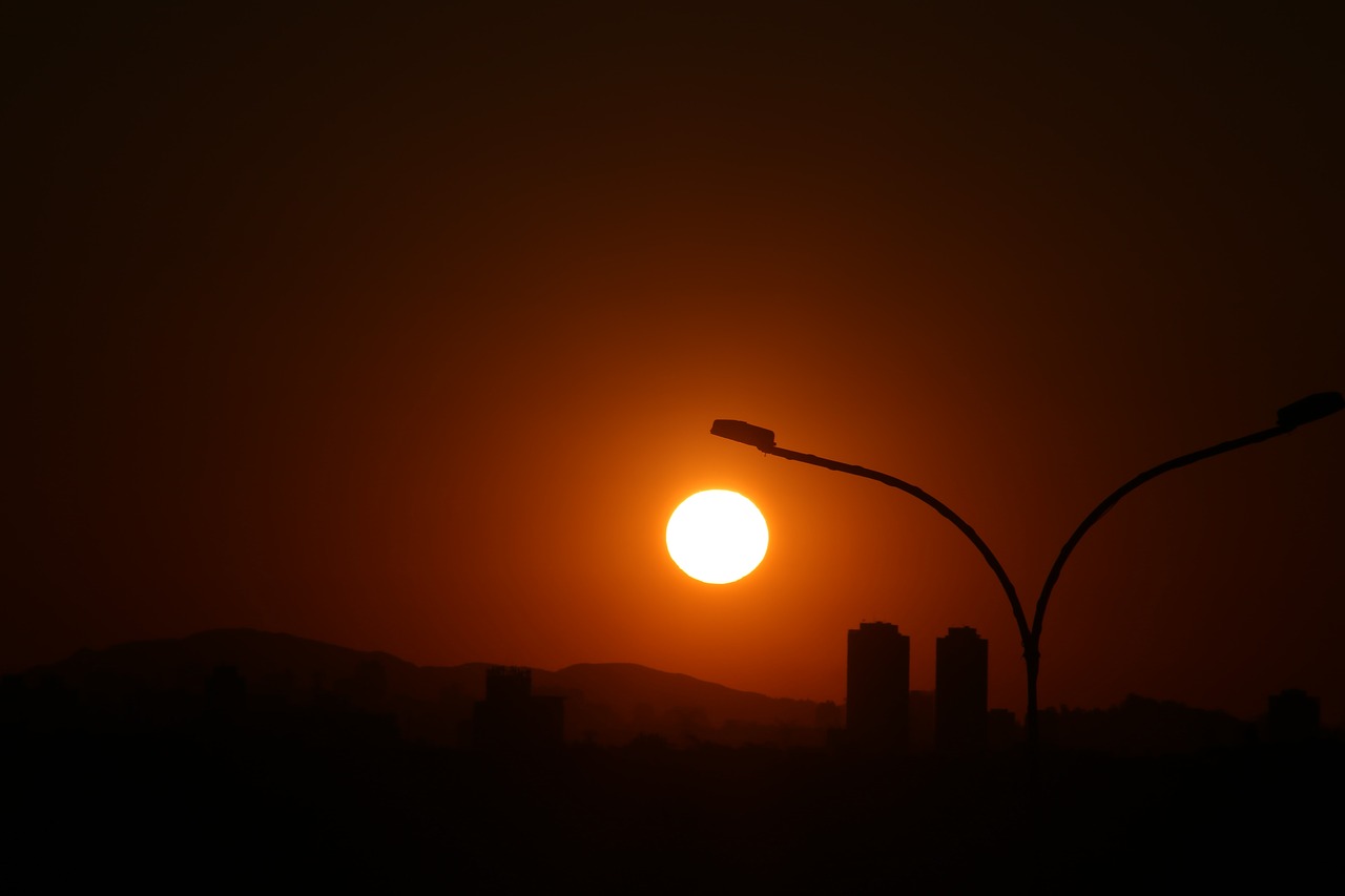 sunset são paulo eventide free photo