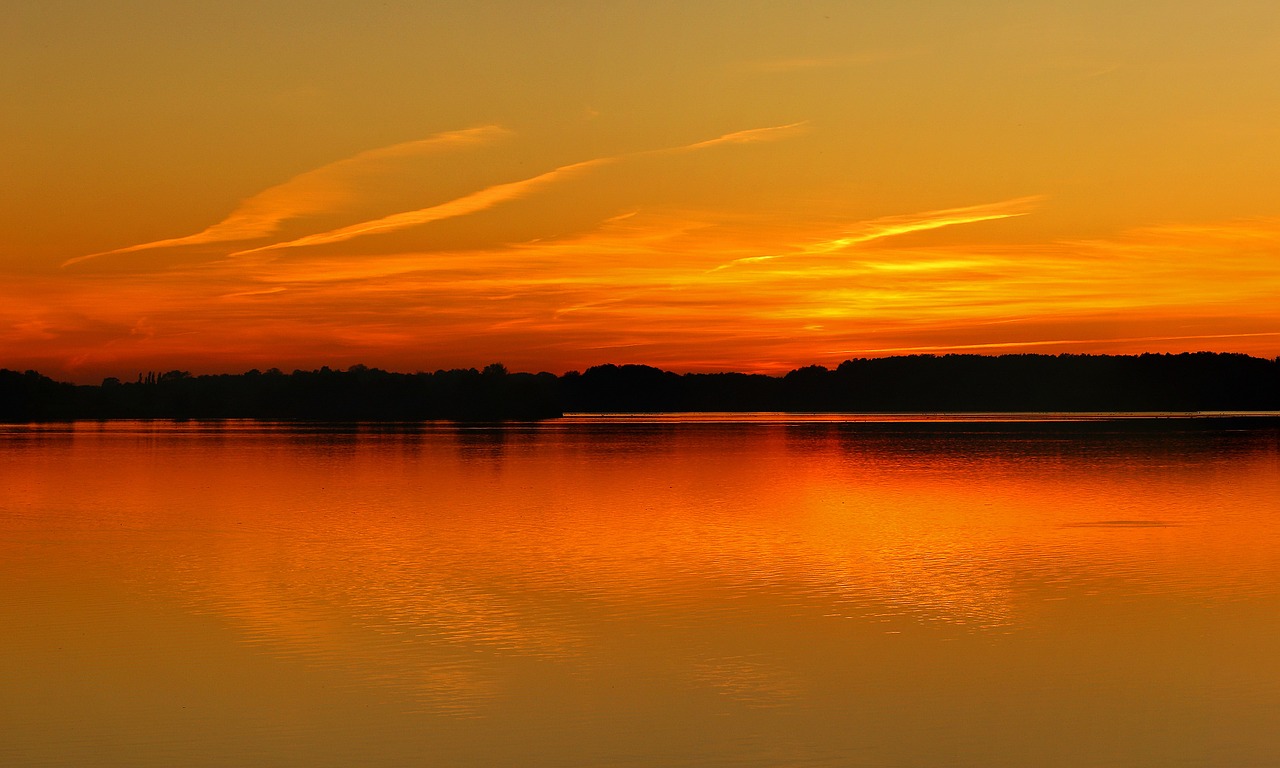 sunset sea sun free photo