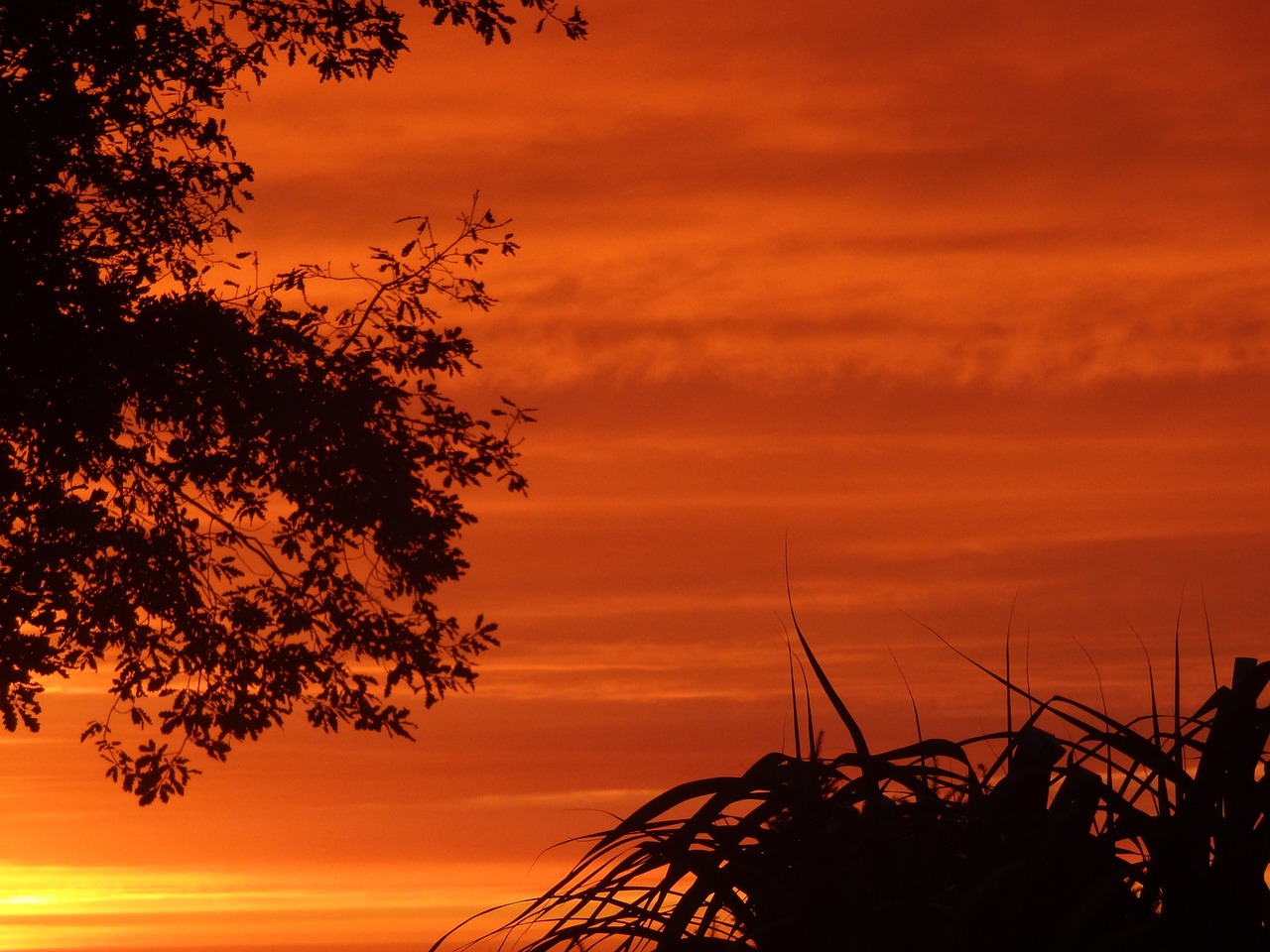 sunset sky abendstimmung free photo