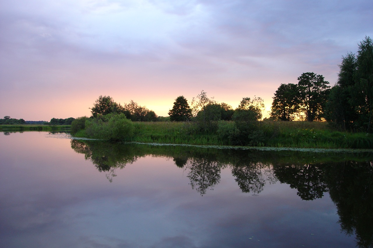 sunset evening landscape free photo