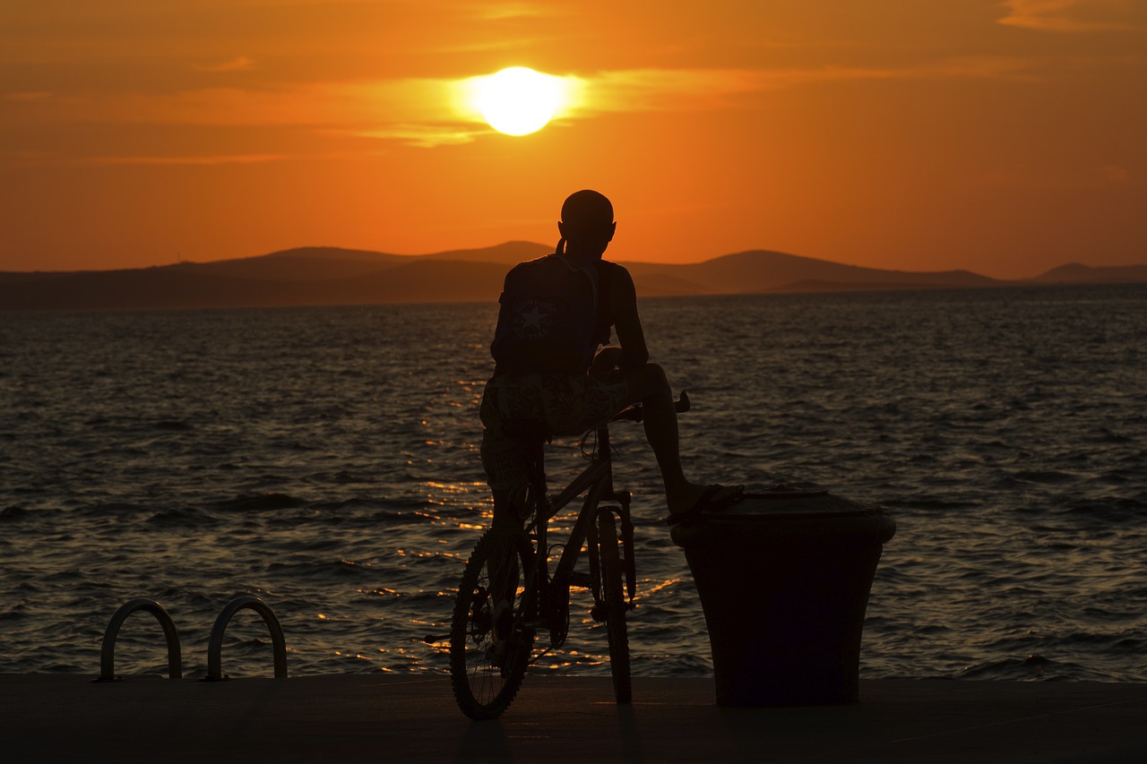 sunset croatia abendstimmung free photo