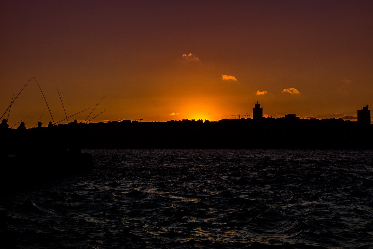 sunset istanbul landscape free photo