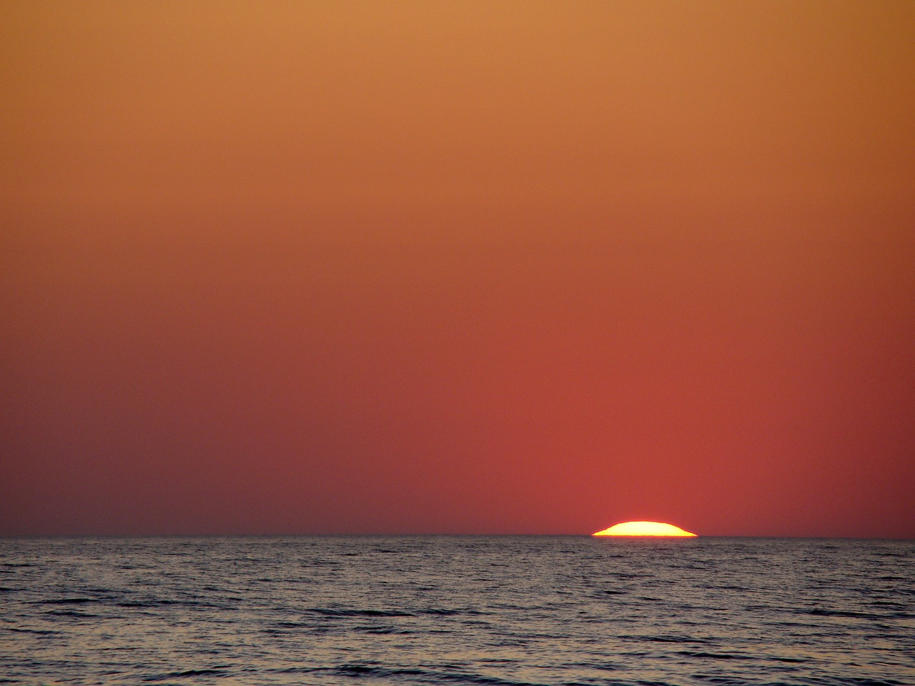 sunset orange red free photo