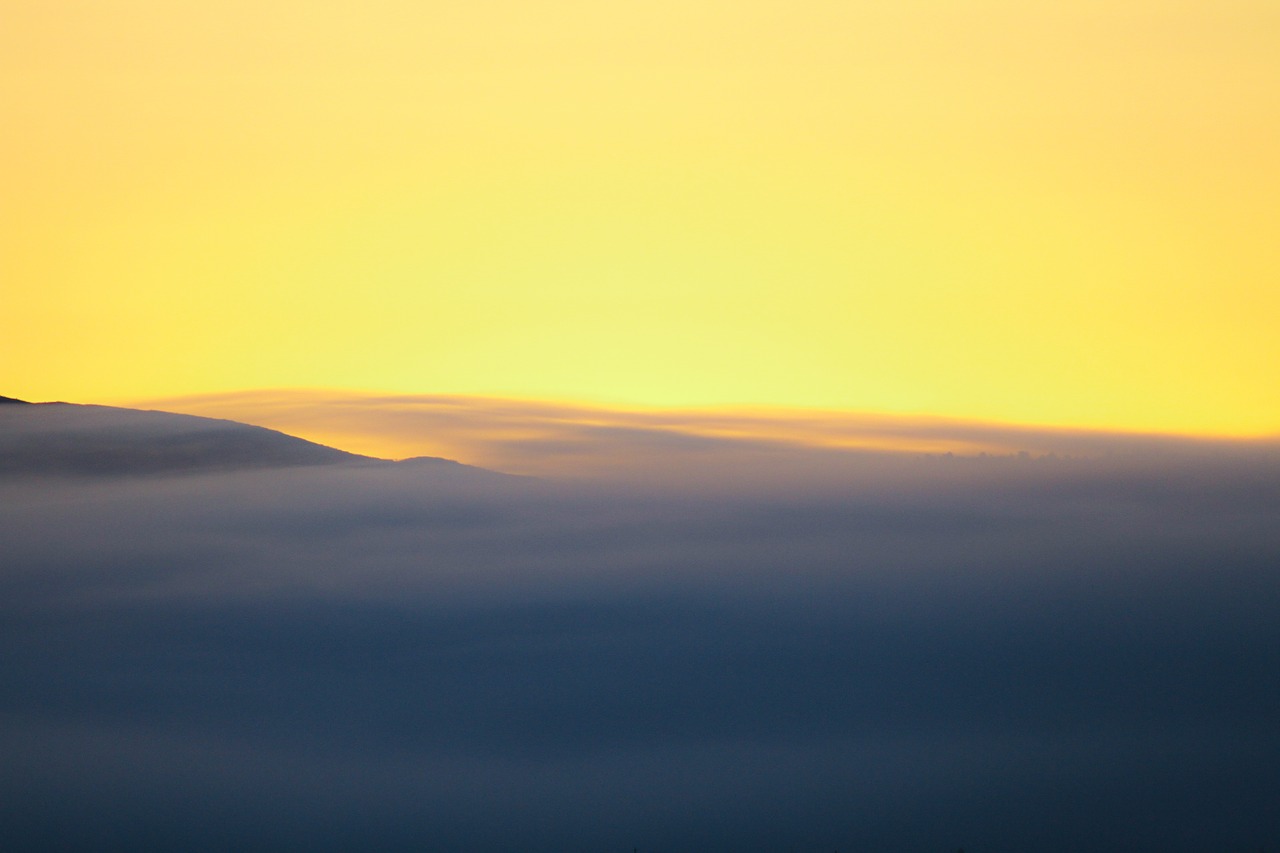 sunset clouds orange free photo