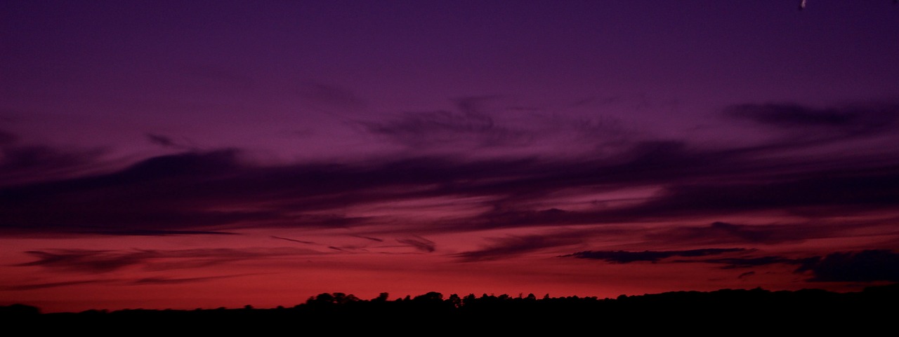 sunset clouds sky free photo