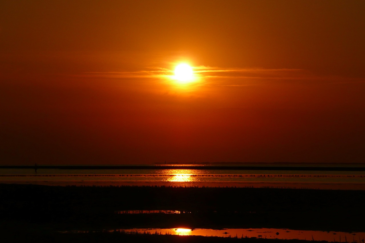 sunset afterglow evening sky free photo