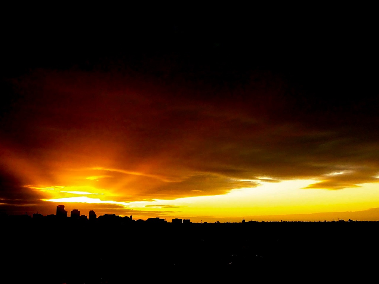 sunset australia adelaide free photo