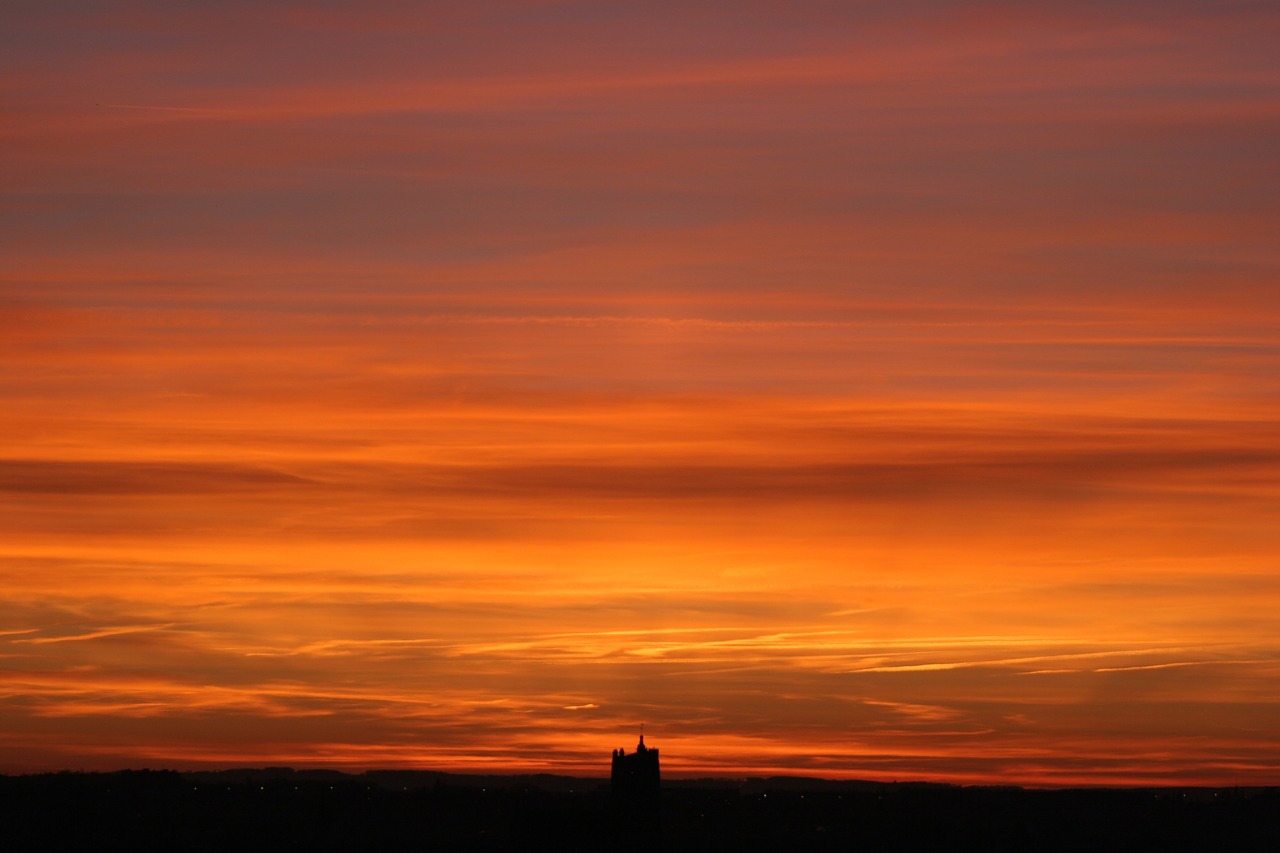 sunset landscape sun free photo