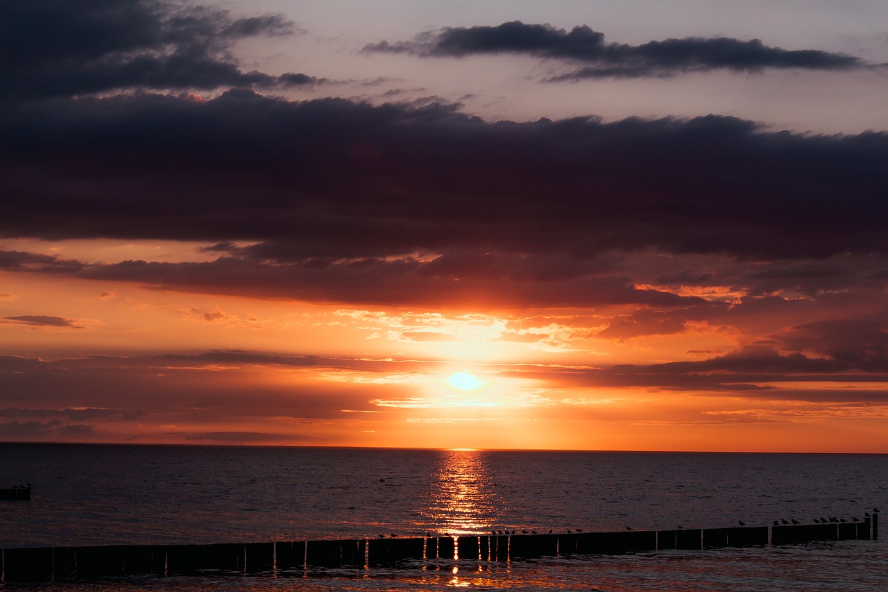 sunset sea sunset sea free photo