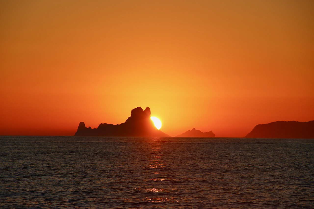 sunset adriatic sea abendstimmung free photo