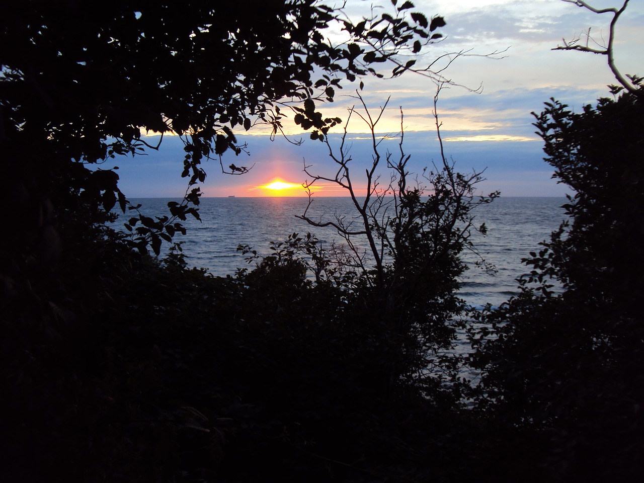 sunset holiday baltic sea free photo