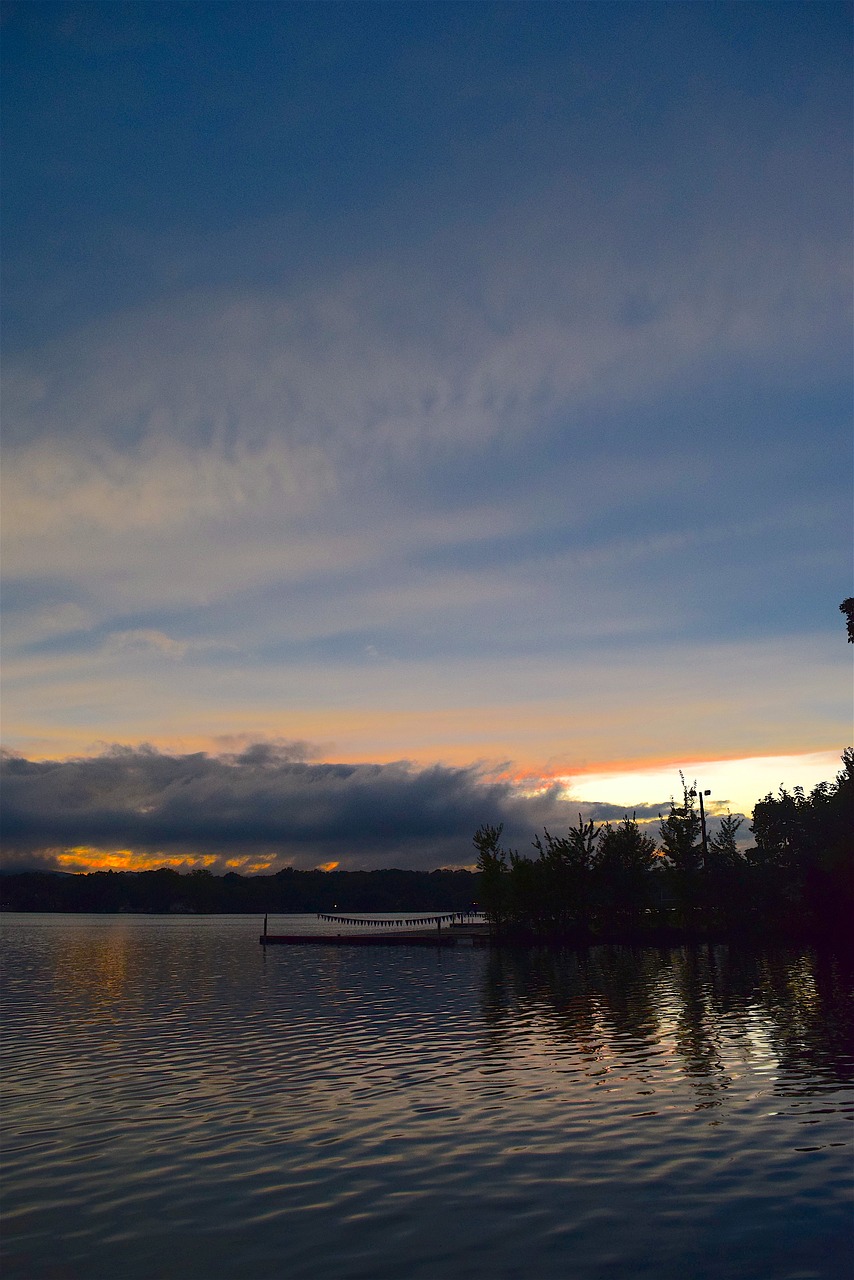 sunset clouds sky free photo