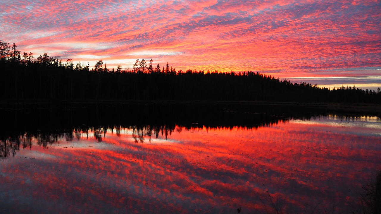 sunset autumn finnish free photo