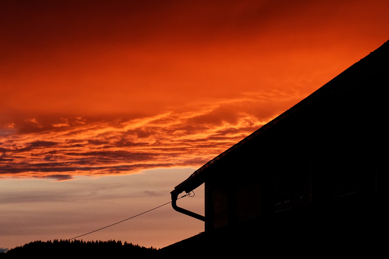 sunset shadow abendstimmung free photo