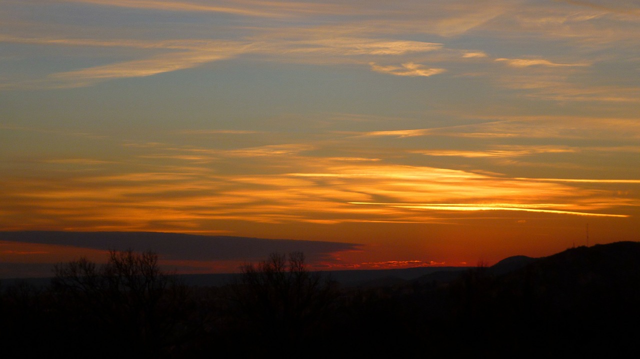 sunset cloud light free photo