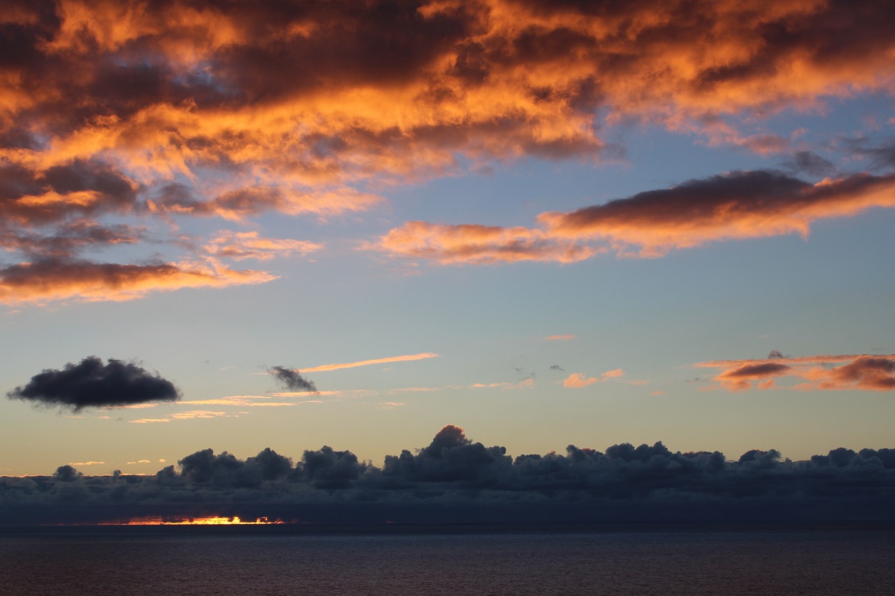 sunset pink orange free photo