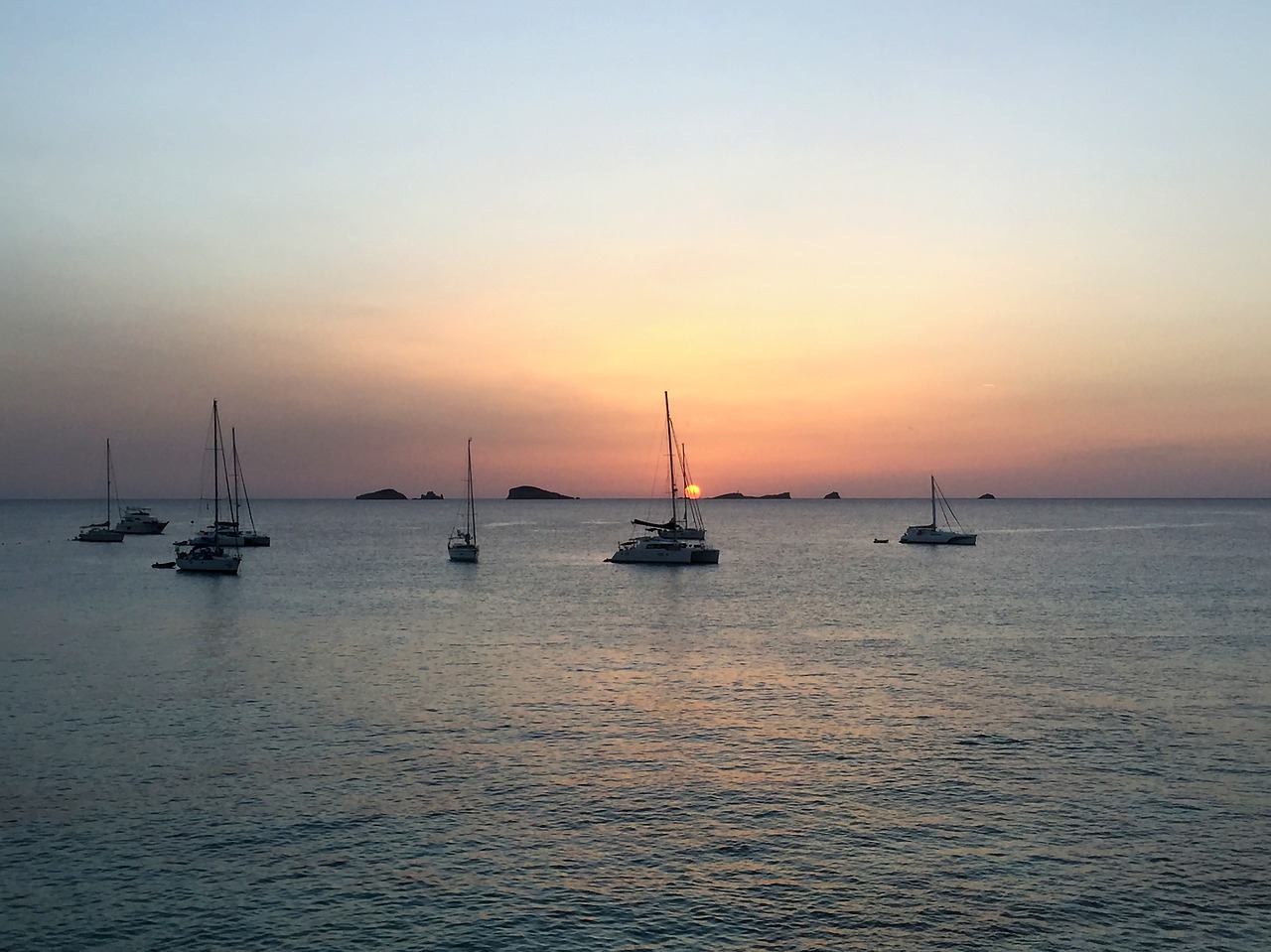 sunset ibiza holiday free photo